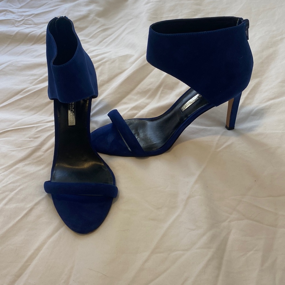 Audrey Brooke blue heels